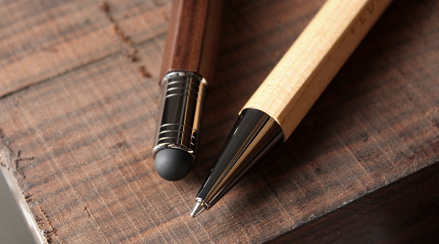 使う程に趣が増し、愛着が生まれるあなただけの木製タッチペン＆ボールペン。 