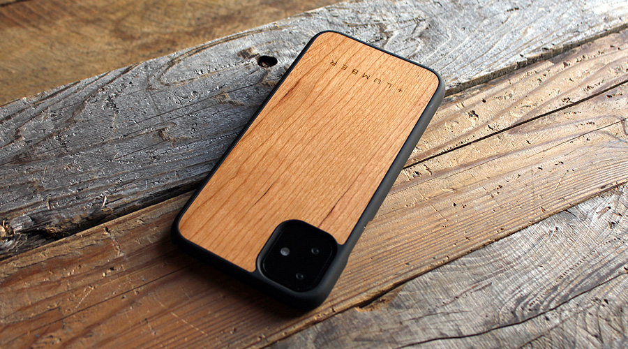 iPhone11用 木製アイフォンケース　チェリー