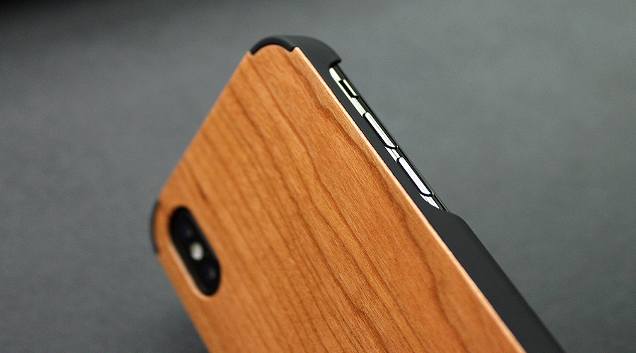 iPhonex用木製アイフォンケース チェリー