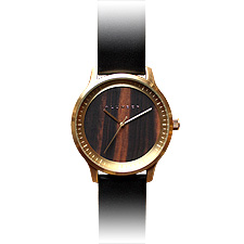 木製腕時計 黒檀