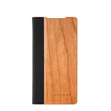 Xperia Z5用 手帳型木製スマートフォンケース　チェリー